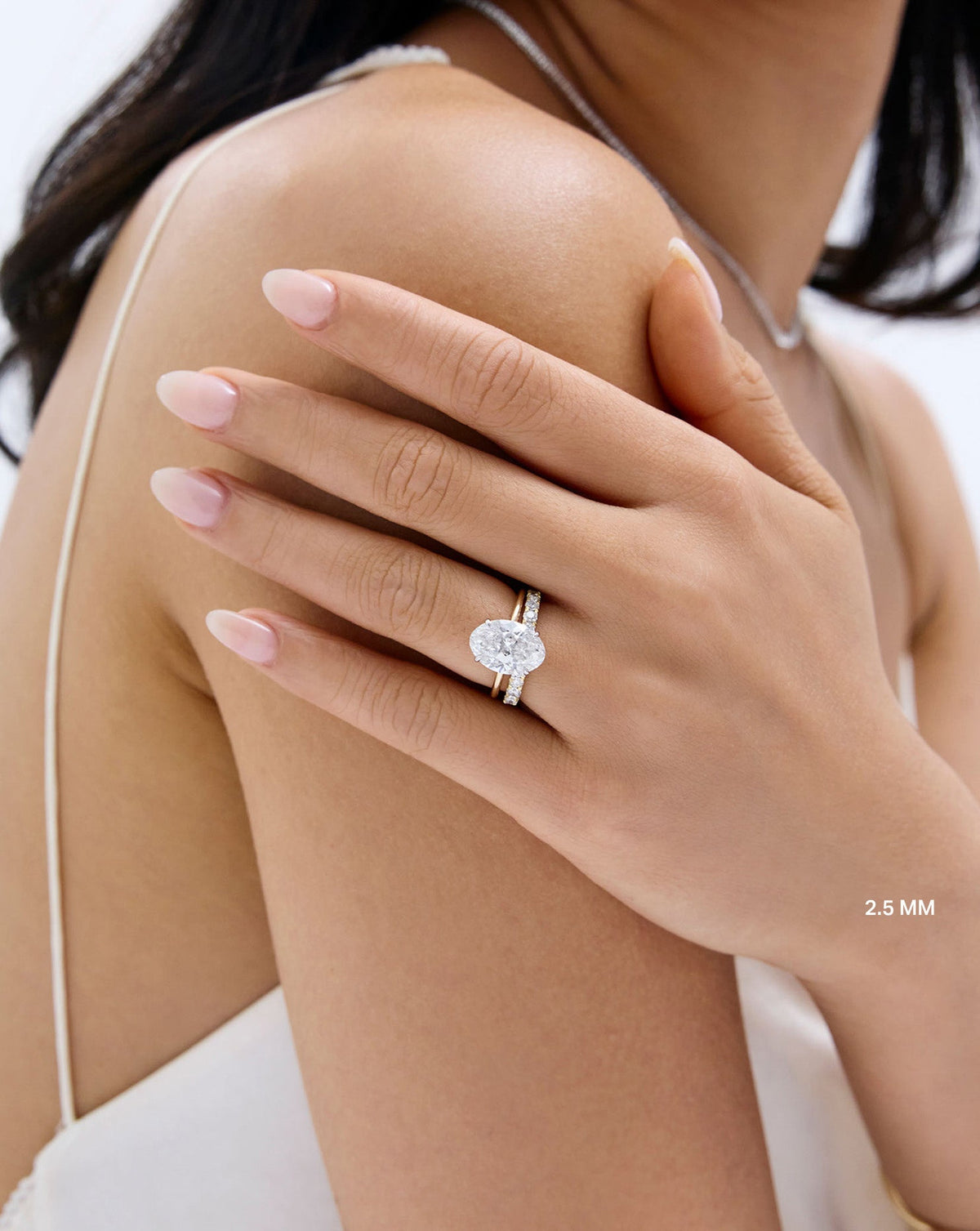TCW Round Half Eternity Lab Grown Diamond Wedding Band