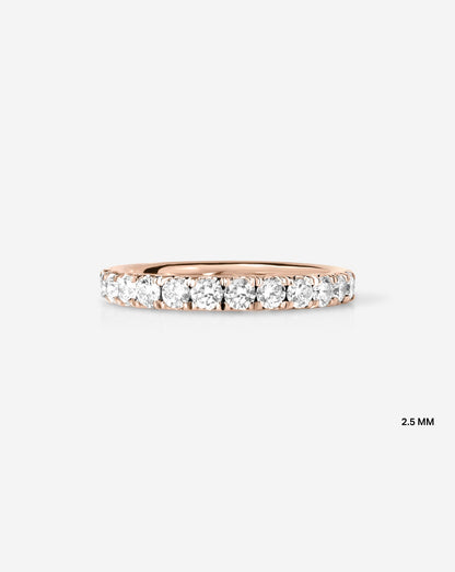 TCW Round Half Eternity Lab Grown Diamond Wedding Band