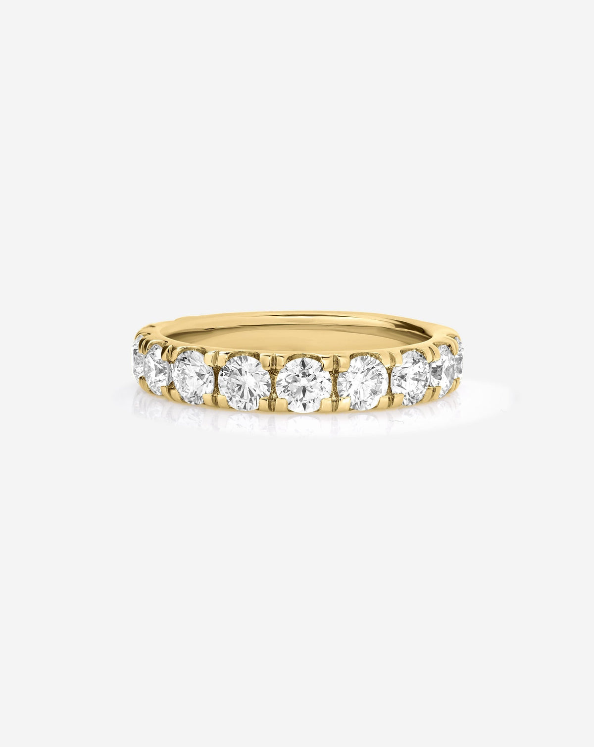 TCW Round Half Eternity Lab Grown Diamond Wedding Band