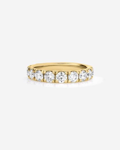 TCW Round Half Eternity Lab Grown Diamond Wedding Band