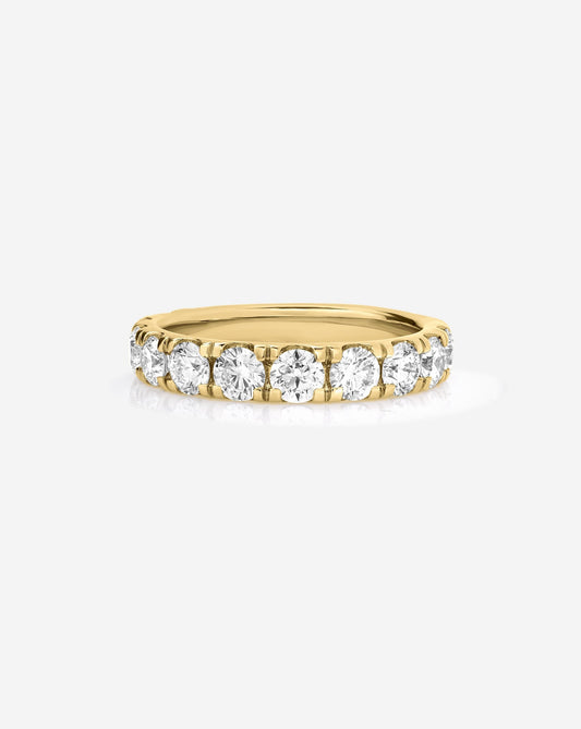 TCW Round Half Eternity Lab Grown Diamond Wedding Band