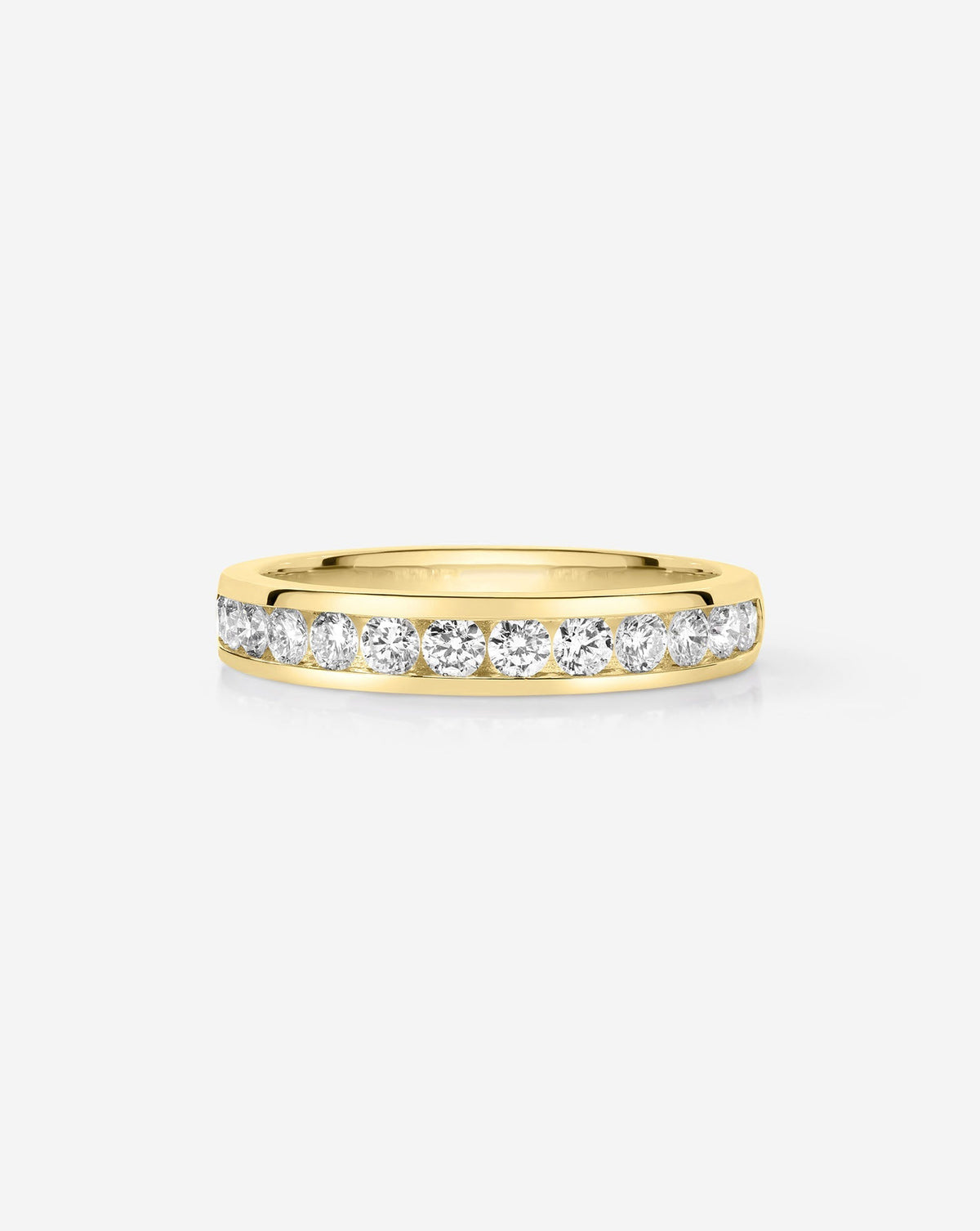 TCW Round Half Eternity Lab Grown Diamond Wedding Band