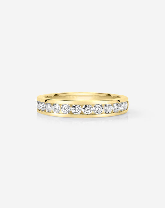 TCW Round Half Eternity Lab Grown Diamond Wedding Band