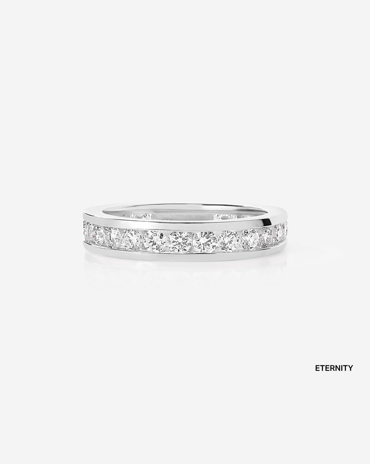 TCW Round Half Eternity Lab Grown Diamond Wedding Band