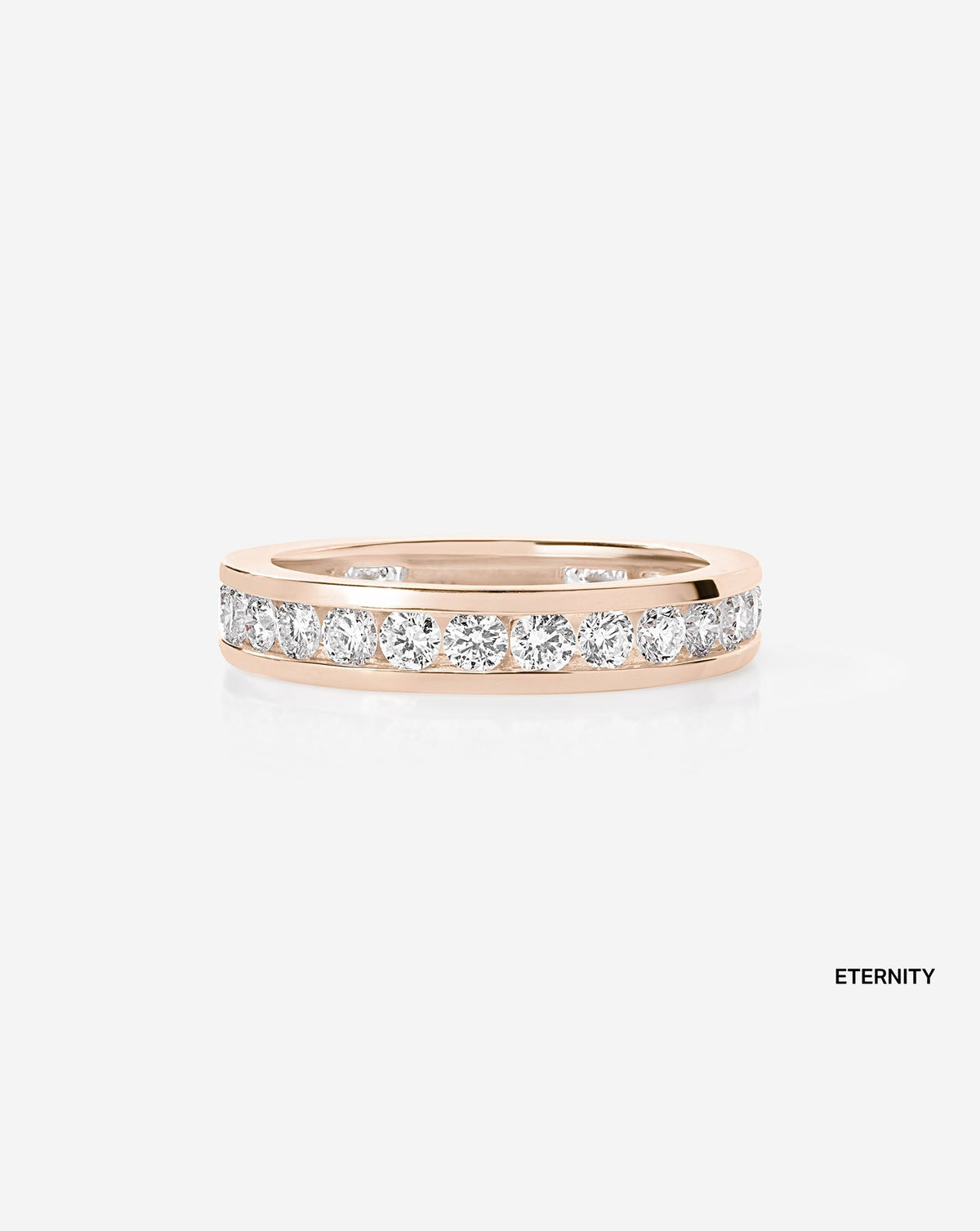 TCW Round Half Eternity Lab Grown Diamond Wedding Band