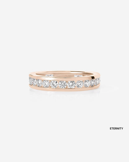 TCW Round Half Eternity Lab Grown Diamond Wedding Band