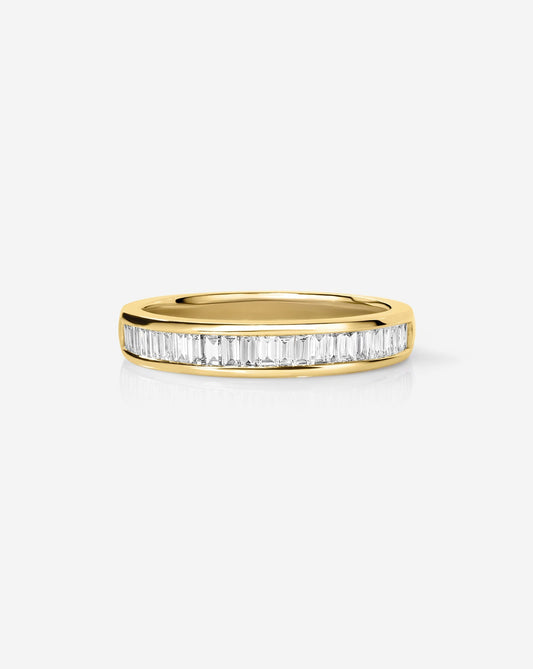 TCW Round Half Eternity Lab Grown Diamond Wedding Band