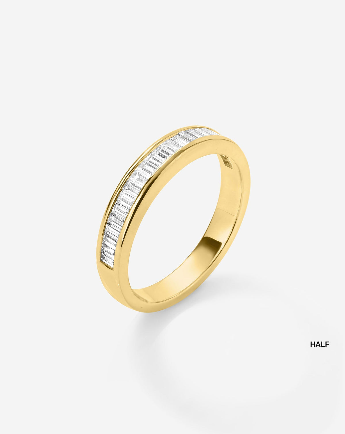 TCW Round Half Eternity Lab Grown Diamond Wedding Band