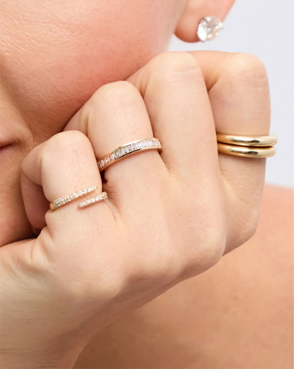 TCW Round Half Eternity Lab Grown Diamond Wedding Band