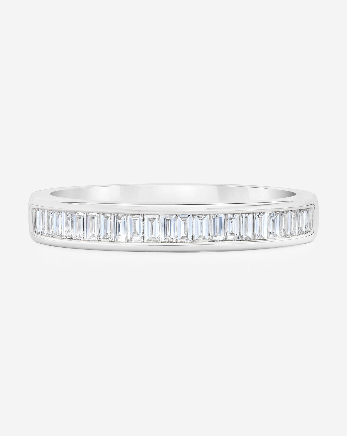 TCW Round Half Eternity Lab Grown Diamond Wedding Band