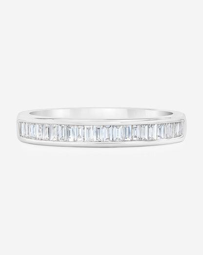 TCW Round Half Eternity Lab Grown Diamond Wedding Band