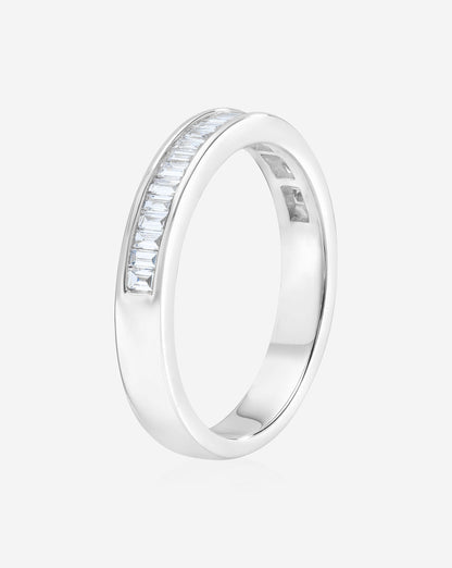 TCW Round Half Eternity Lab Grown Diamond Wedding Band