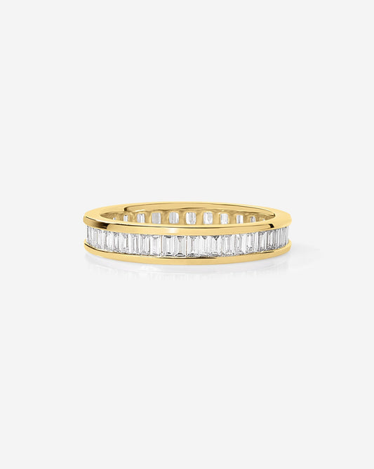 TCW Round Half Eternity Lab Grown Diamond Wedding Band