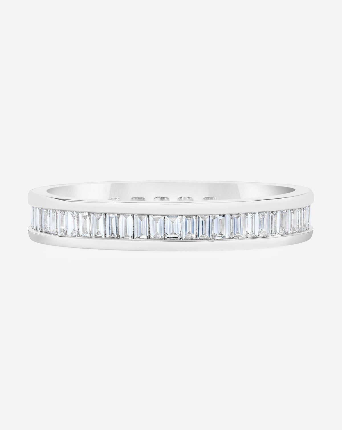 TCW Round Half Eternity Lab Grown Diamond Wedding Band