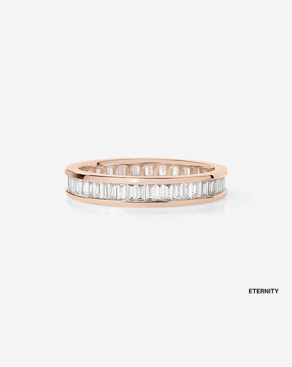 TCW Round Half Eternity Lab Grown Diamond Wedding Band