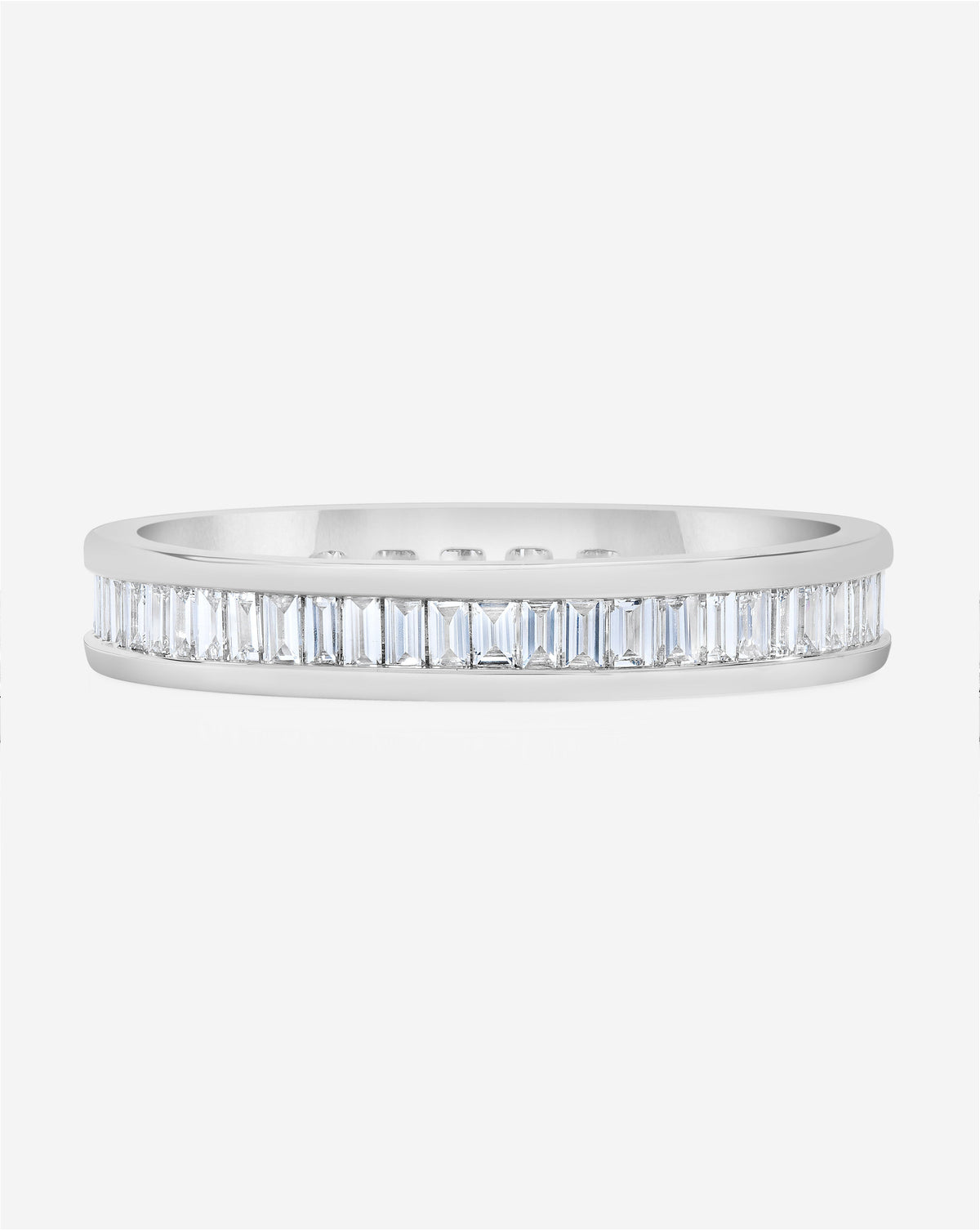 TCW Round Half Eternity Lab Grown Diamond Wedding Band