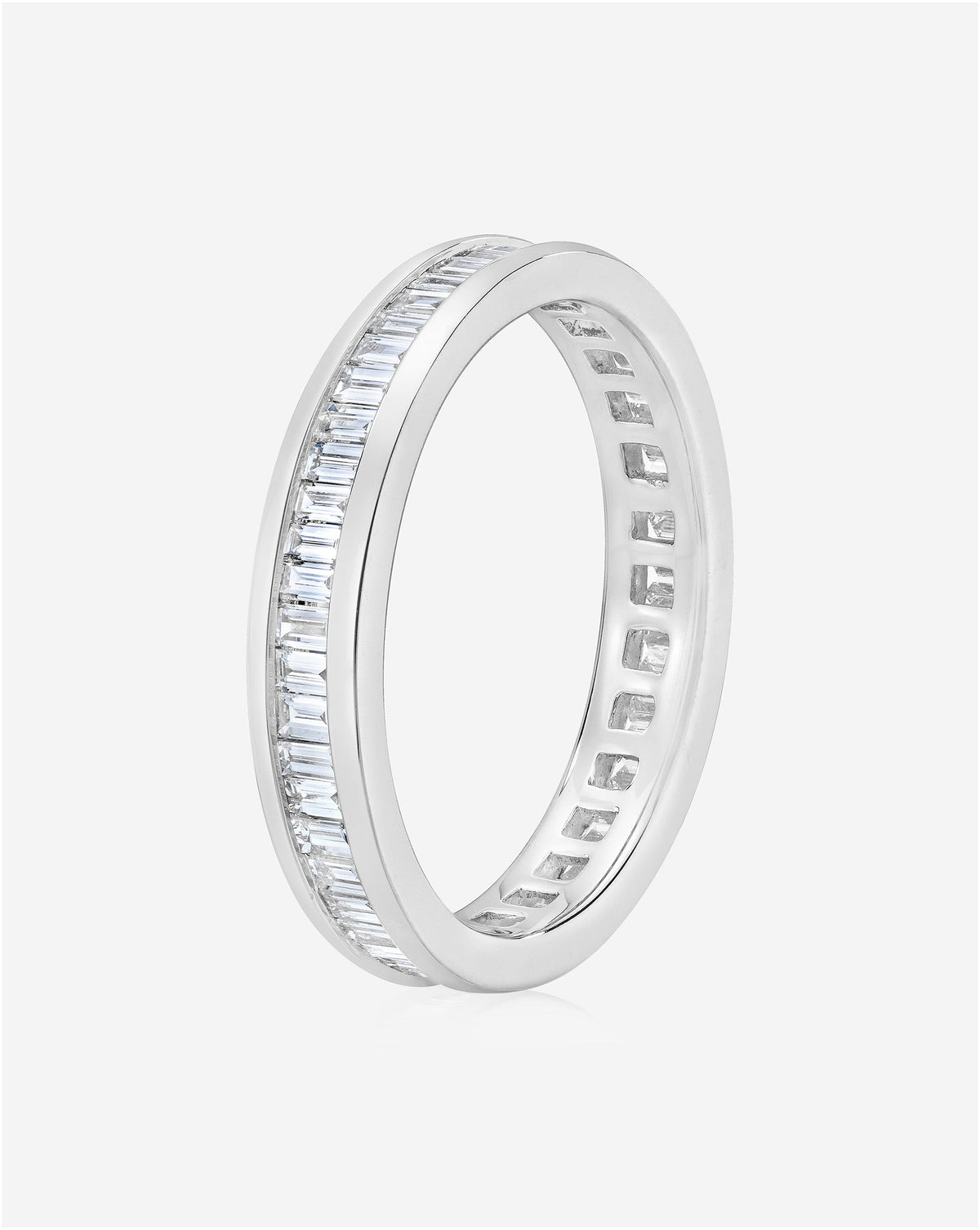 TCW Round Half Eternity Lab Grown Diamond Wedding Band
