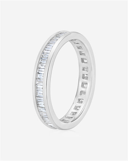 TCW Round Half Eternity Lab Grown Diamond Wedding Band