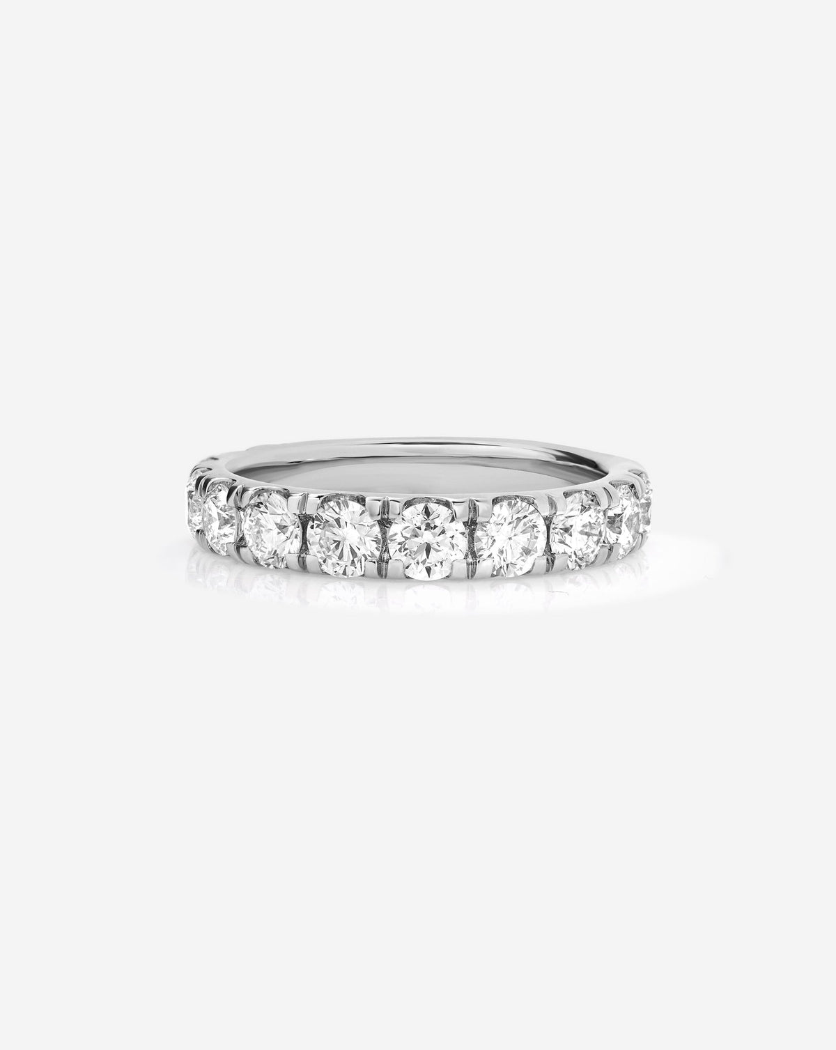 TCW Round Half Eternity Lab Grown Diamond Wedding Band