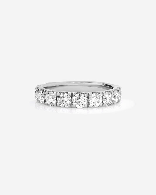 TCW Round Half Eternity Lab Grown Diamond Wedding Band