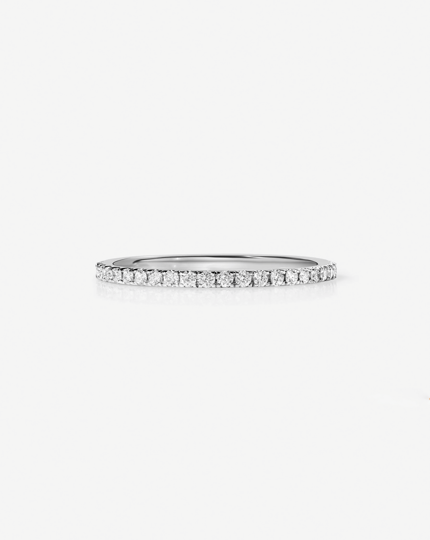 TCW Round Half Eternity Lab Grown Diamond Wedding Band