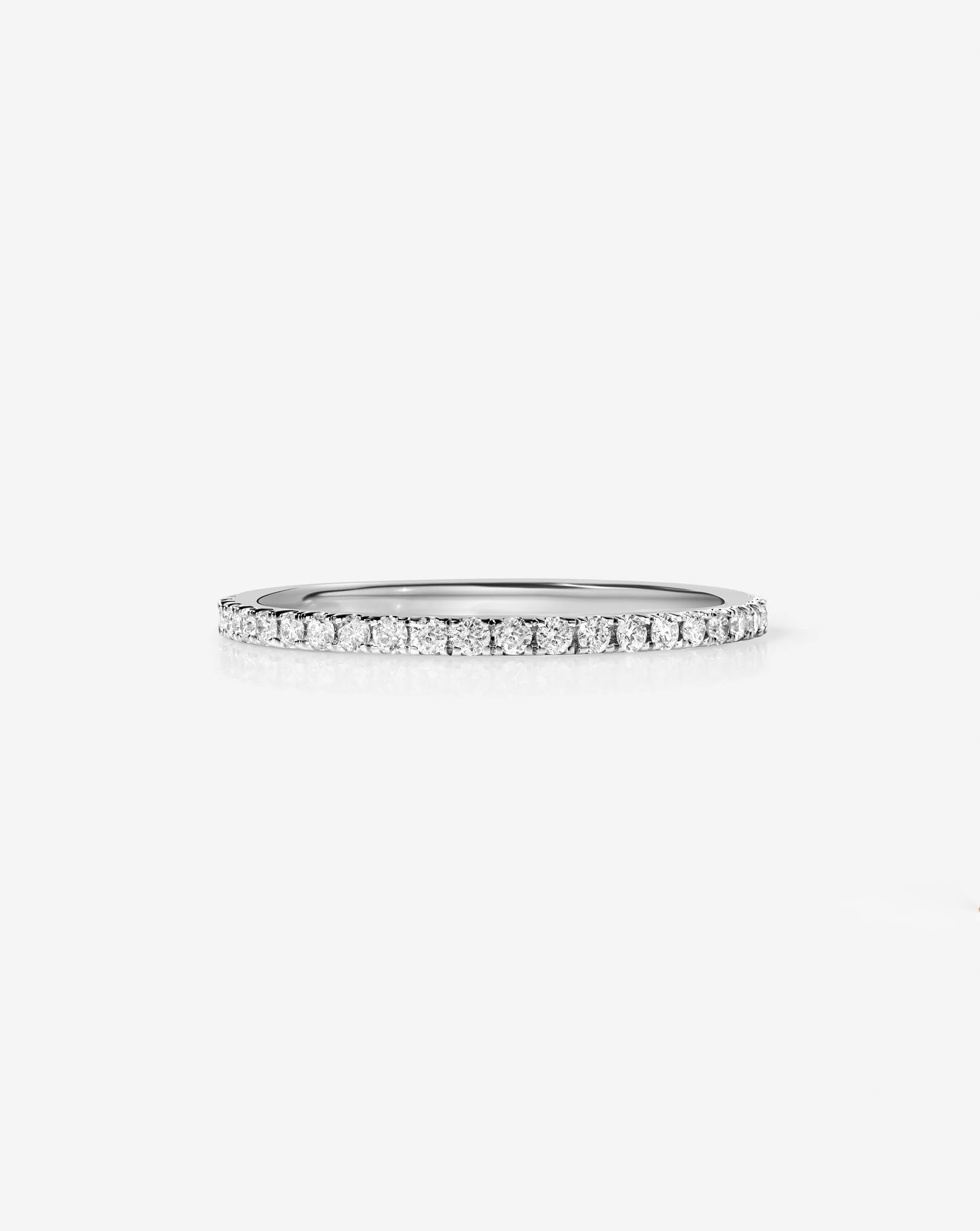 TCW Round Half Eternity Lab Grown Diamond Wedding Band
