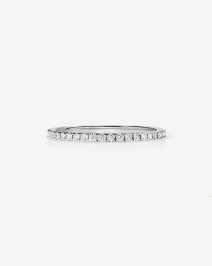 TCW Round Half Eternity Lab Grown Diamond Wedding Band