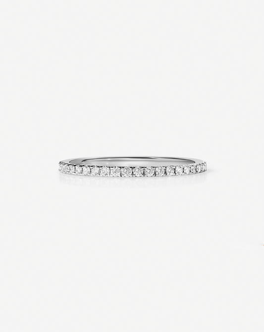 TCW Round Half Eternity Lab Grown Diamond Wedding Band