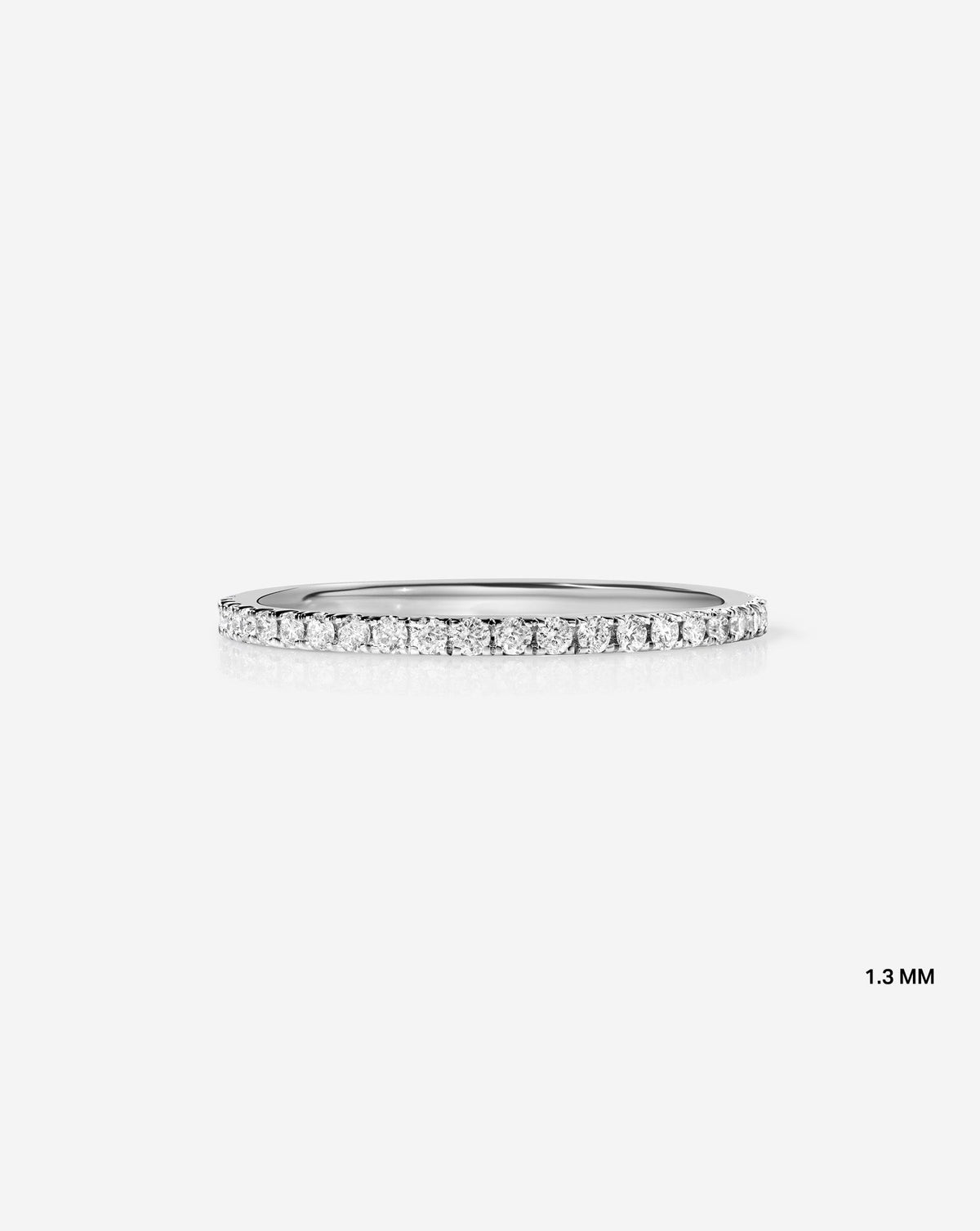 TCW Round Half Eternity Lab Grown Diamond Wedding Band