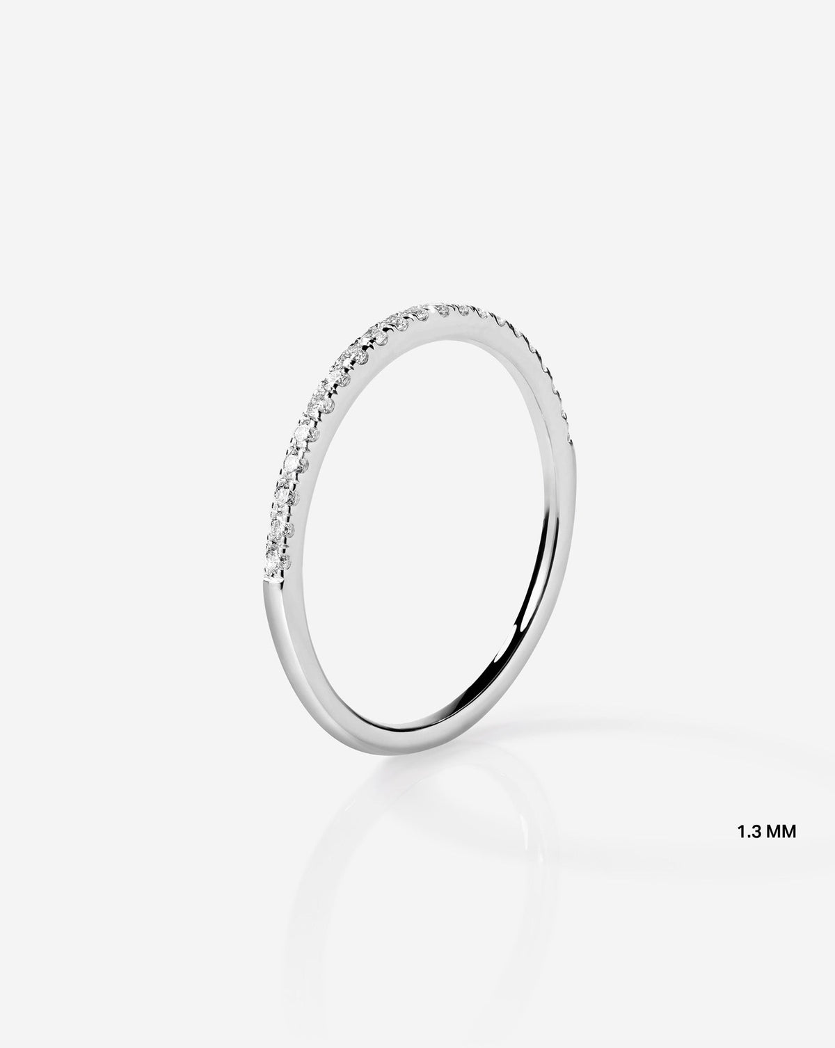 TCW Round Half Eternity Lab Grown Diamond Wedding Band