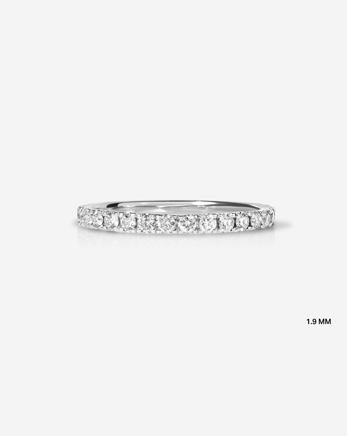 TCW Round Half Eternity Lab Grown Diamond Wedding Band