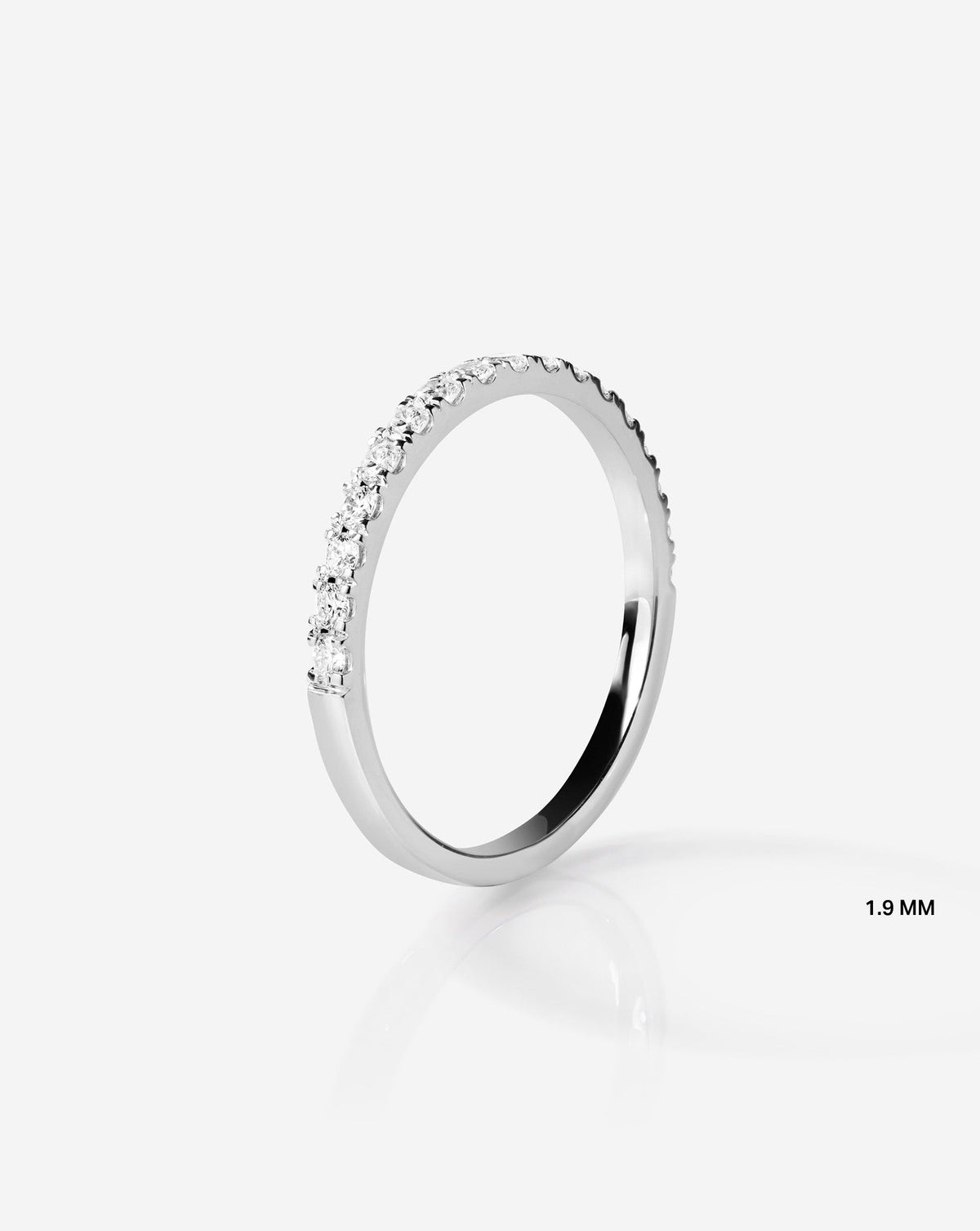 TCW Round Half Eternity Lab Grown Diamond Wedding Band