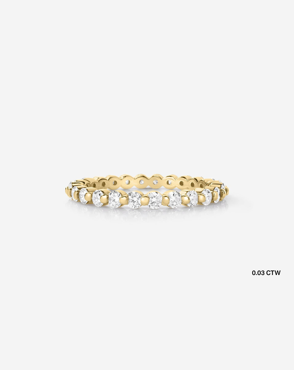 TCW Round Half Eternity Lab Grown Diamond Wedding Band