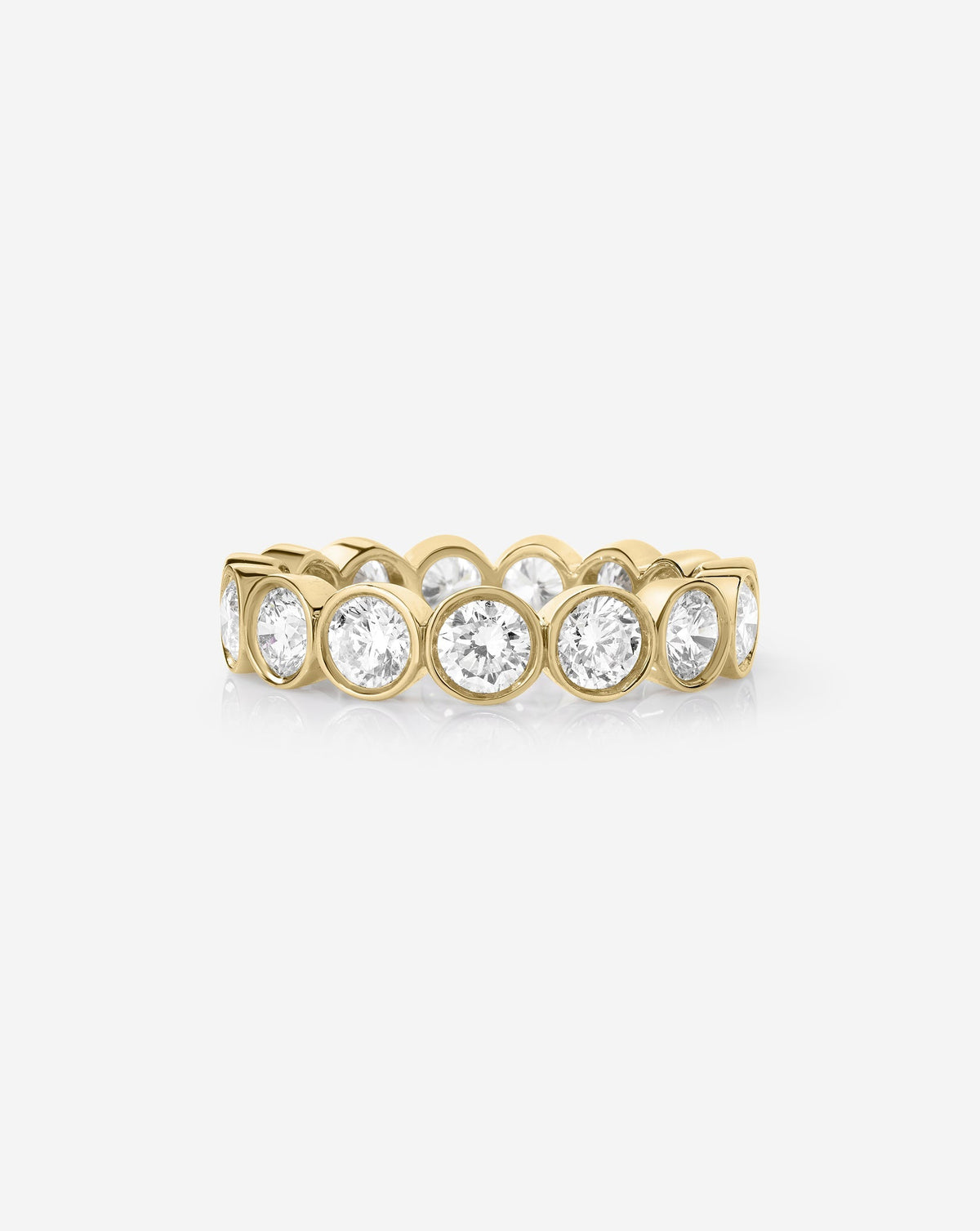 TCW Round Half Eternity Lab Grown Diamond Wedding Band