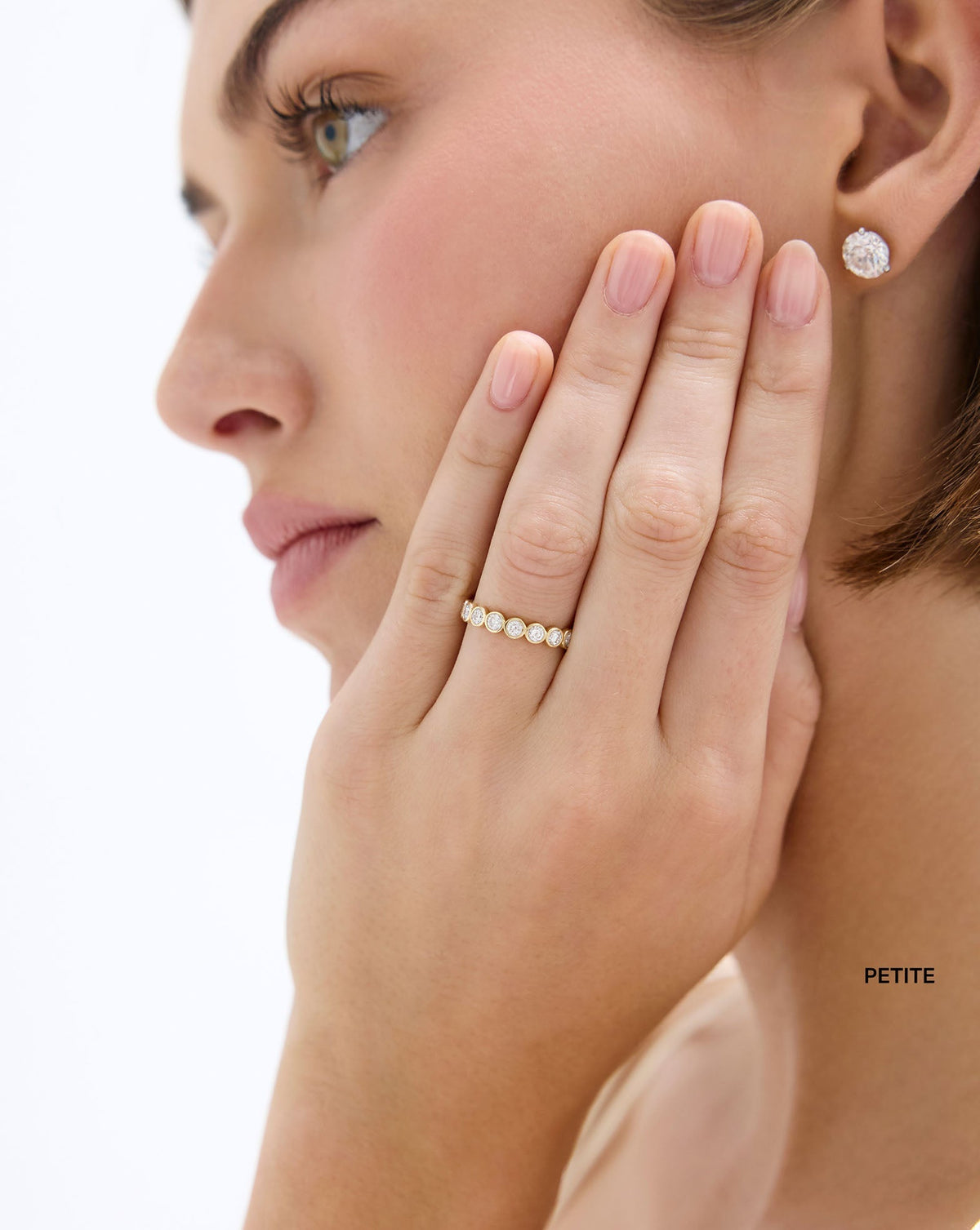 TCW Round Half Eternity Lab Grown Diamond Wedding Band
