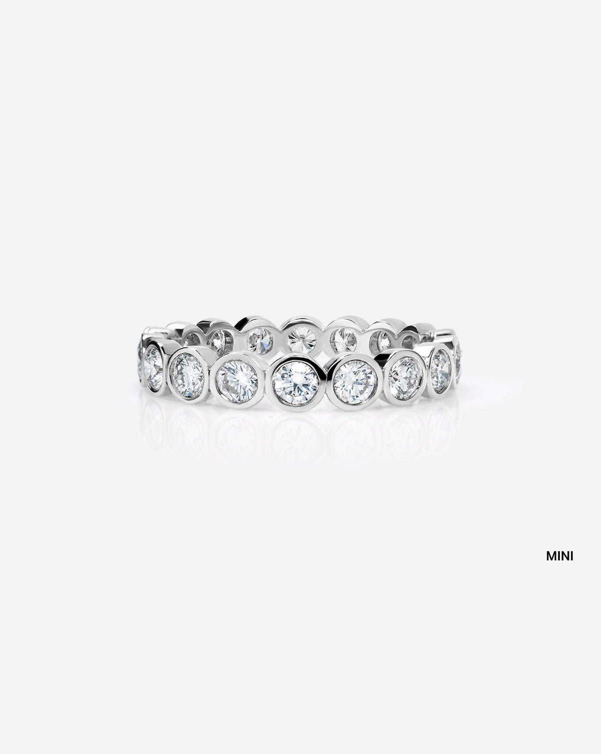 TCW Round Half Eternity Lab Grown Diamond Wedding Band