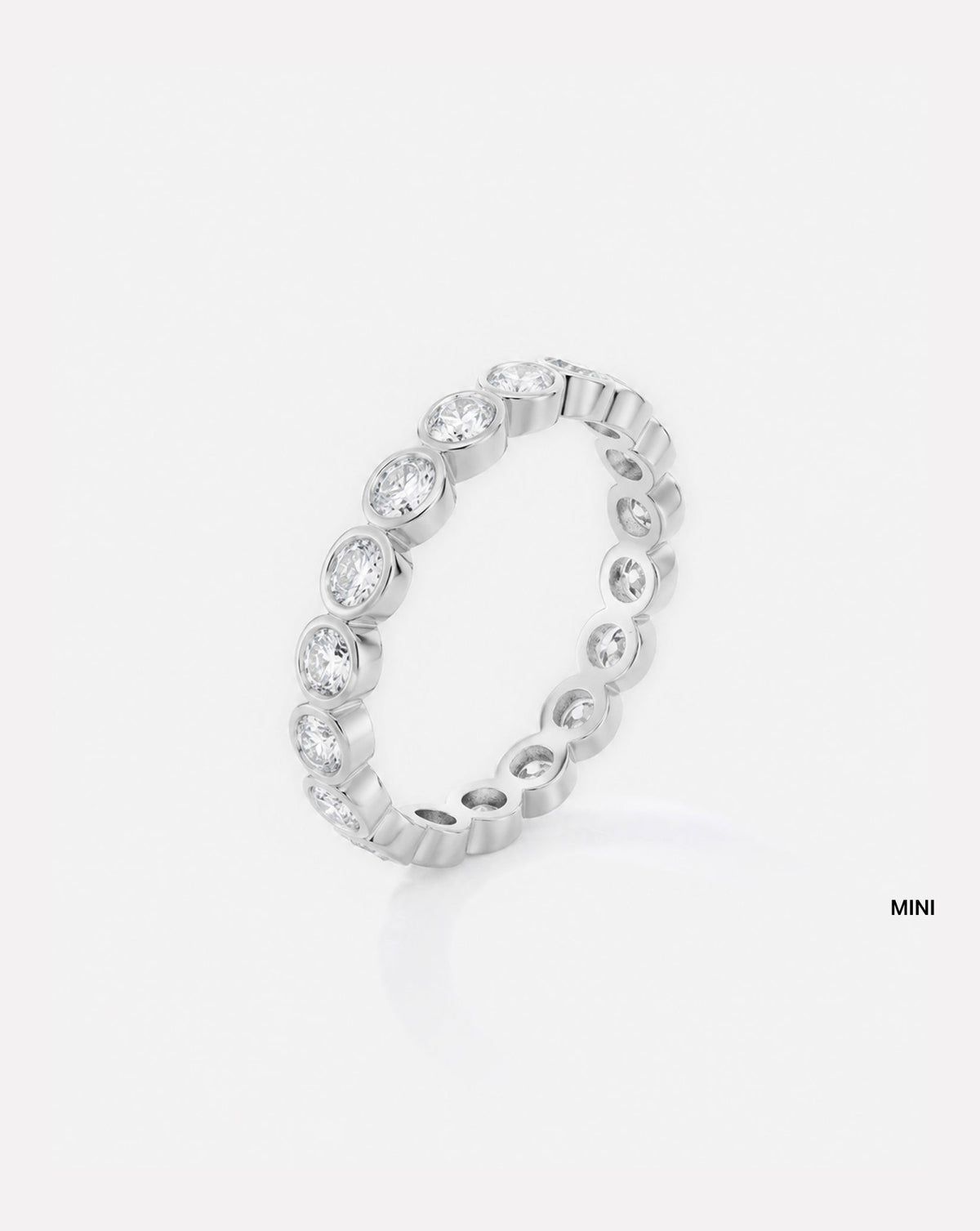 TCW Round Half Eternity Lab Grown Diamond Wedding Band