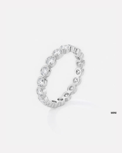 TCW Round Half Eternity Lab Grown Diamond Wedding Band