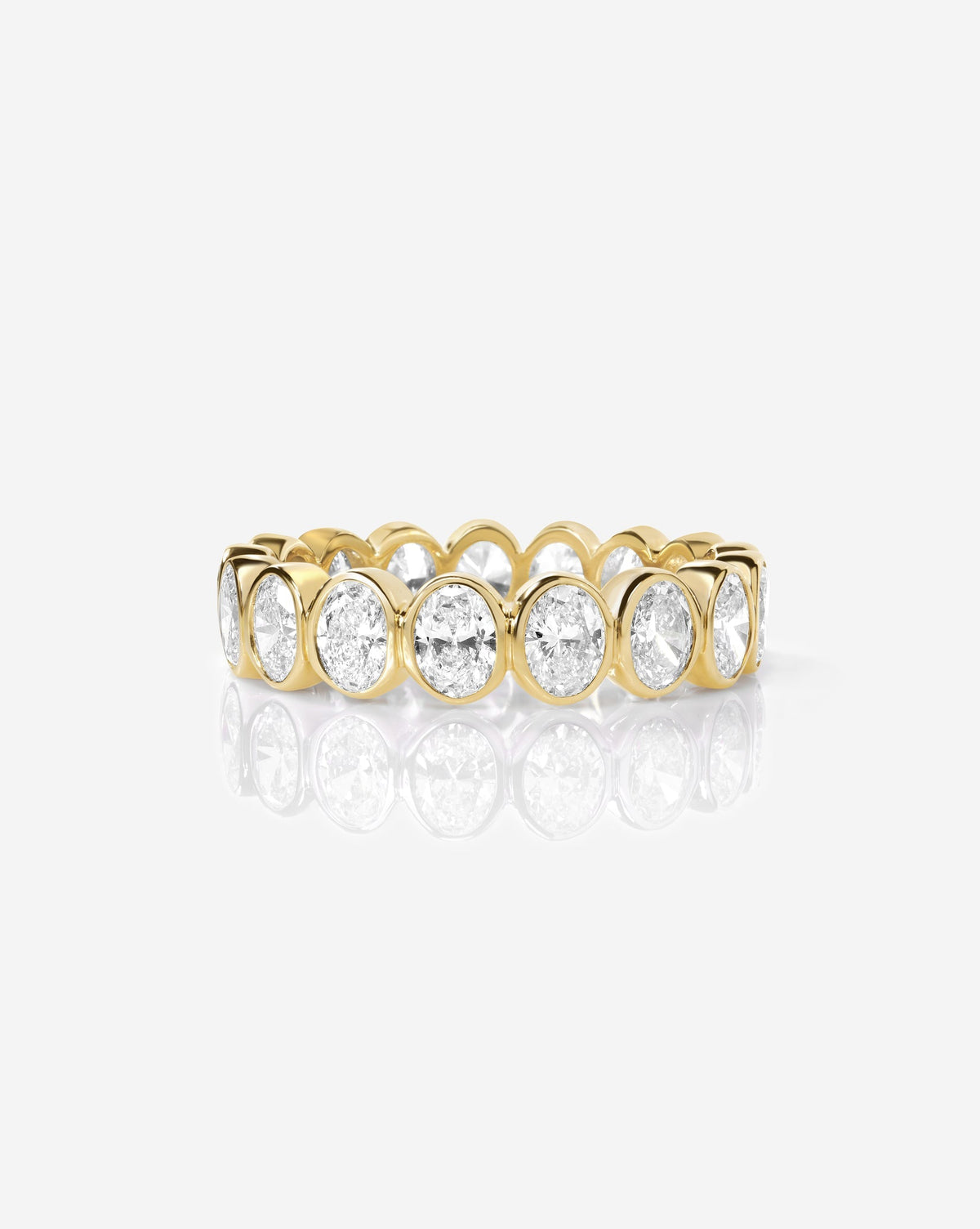 TCW Round Half Eternity Lab Grown Diamond Wedding Band
