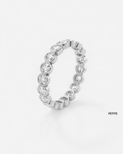 TCW Round Half Eternity Lab Grown Diamond Wedding Band