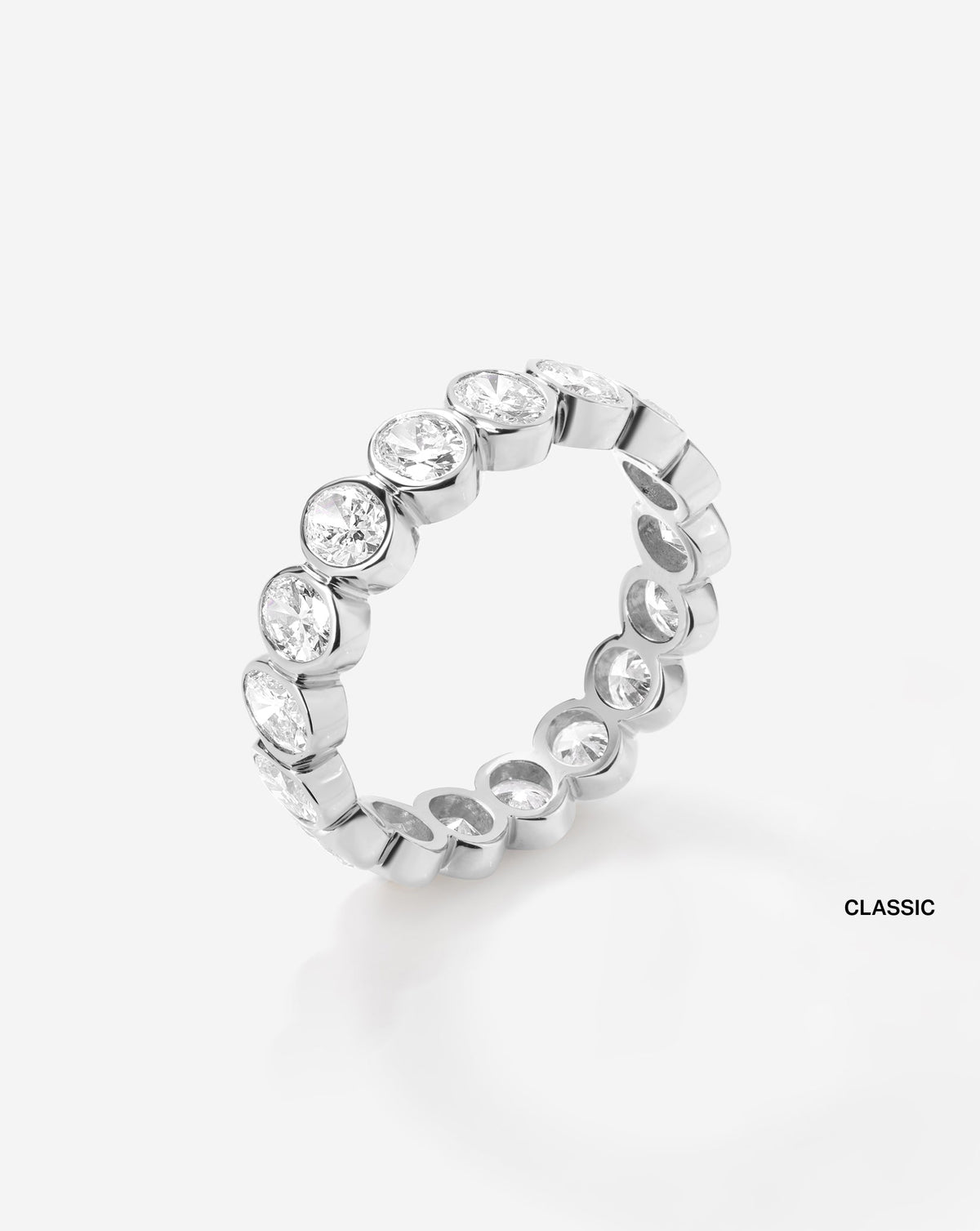 TCW Round Half Eternity Lab Grown Diamond Wedding Band