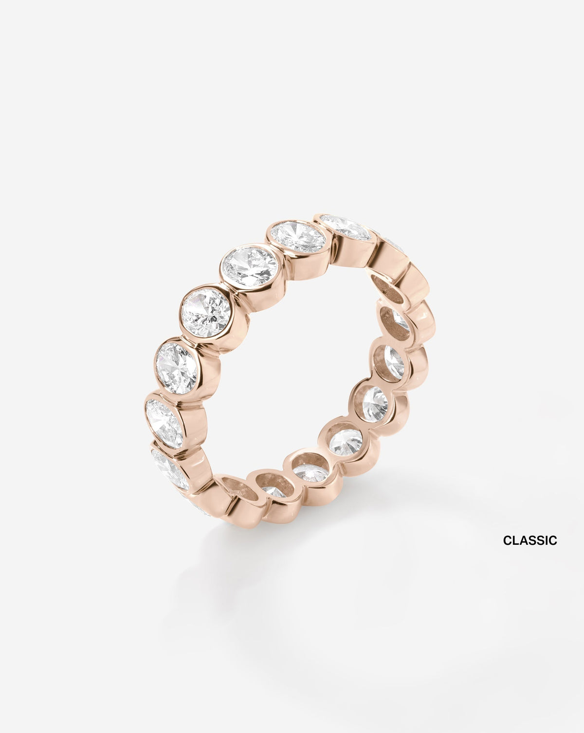 TCW Round Half Eternity Lab Grown Diamond Wedding Band