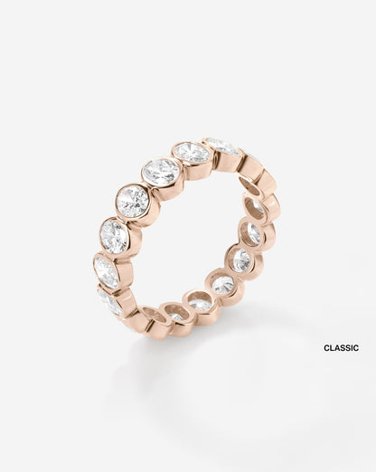 TCW Round Half Eternity Lab Grown Diamond Wedding Band