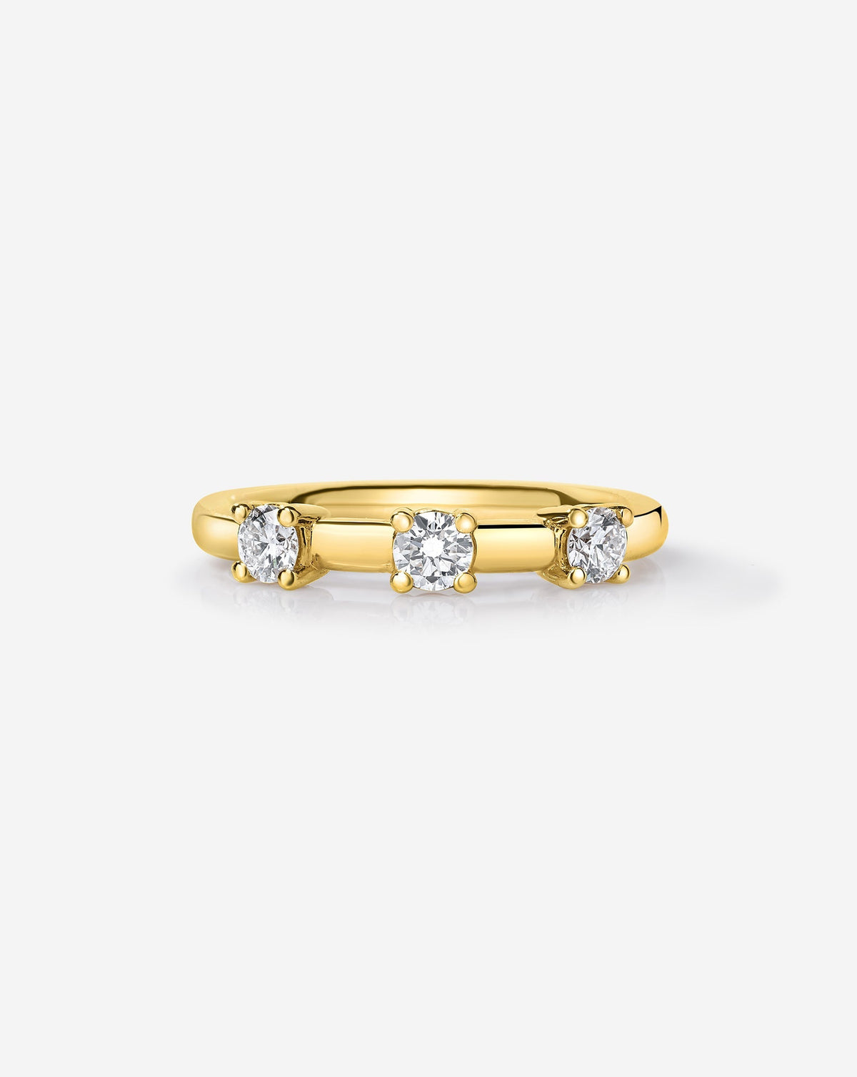 TCW Round Half Eternity Lab Grown Diamond Wedding Band