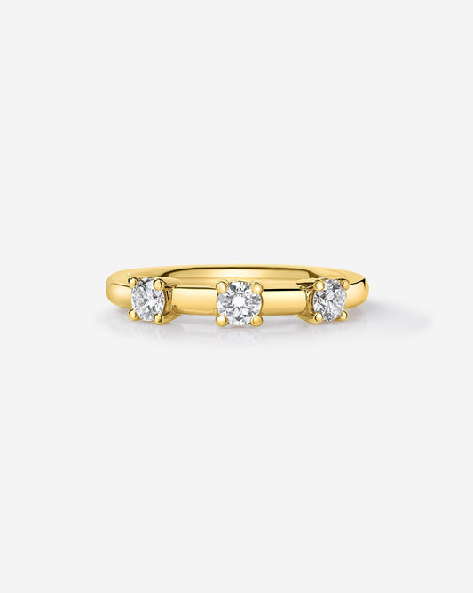 TCW Round Half Eternity Lab Grown Diamond Wedding Band