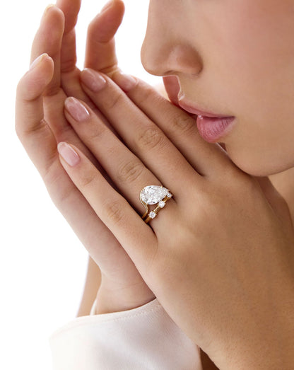 TCW Round Half Eternity Lab Grown Diamond Wedding Band