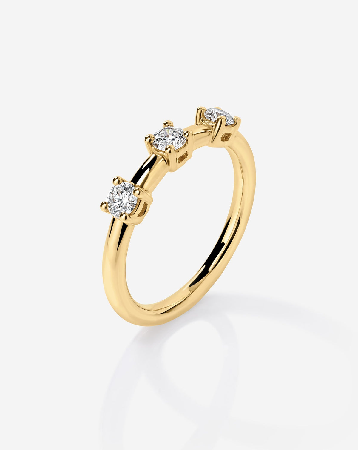 TCW Round Half Eternity Lab Grown Diamond Wedding Band