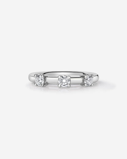 TCW Round Half Eternity Lab Grown Diamond Wedding Band