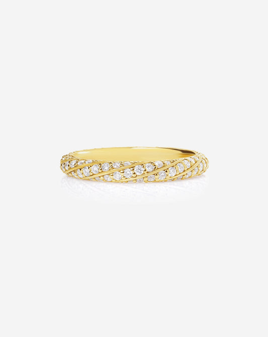 TCW Round Half Eternity Lab Grown Diamond Wedding Band