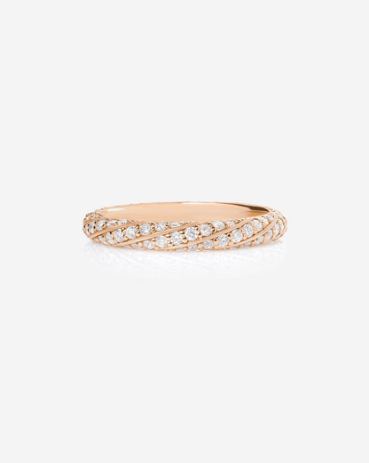 TCW Round Half Eternity Lab Grown Diamond Wedding Band